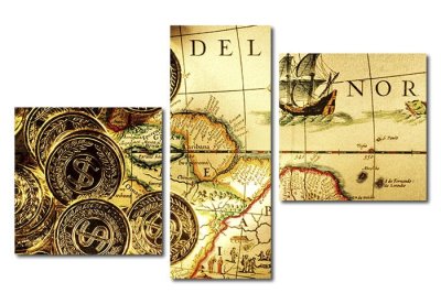 Модульная картна "Карта сокровищ" 17179 галерея 1