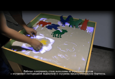 Световой стол Песочница электрофицированный для развития и психологической разгрузки ДС0087 галерея 3