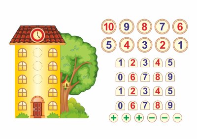 Магнитное пособие - Математический домик 35244 галерея 2