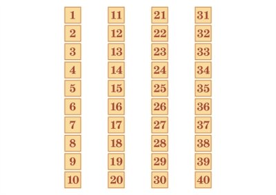 Комплект кабинетных номерков