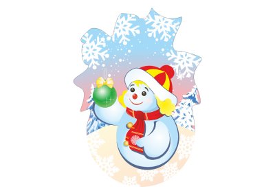 Декорация Снеговик