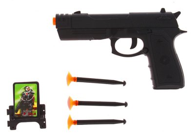 Пистолет с присосками и мишенью ( 3 шт.)
