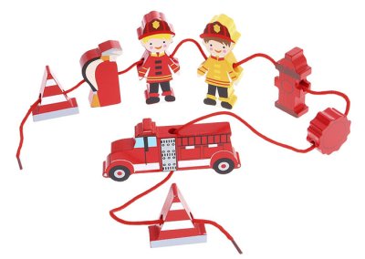 Шнуровка "Пожарная часть", 9 элементов