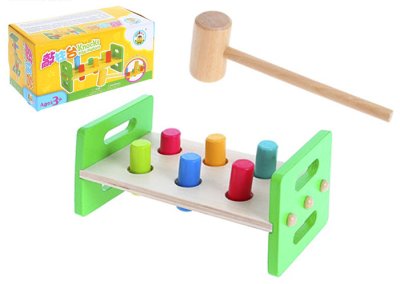 Стучалка большая, 6 гвоздиков с молоточком, ручки сбоку