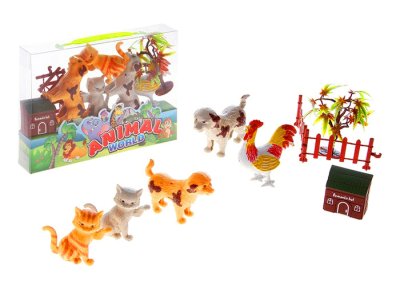 Набор животных "Домашние животные", с аксессуарами (2 наб.)