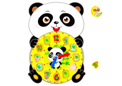 Рамка - вкладыш Часы "Панда"