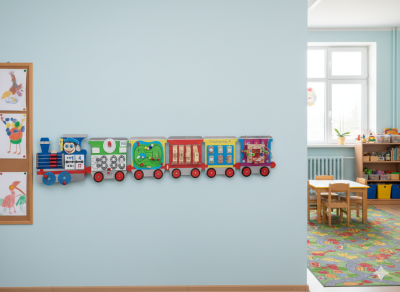 Настенный игровой комплекс «Скорый поезд» 202652532 галерея 1