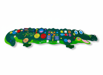 Настенный игровой модуль «Крокодил: Ниточки и колёсики» 202654852 галерея 2
