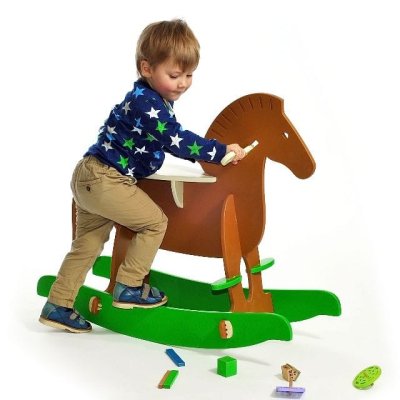 Качалка Лошадь коричневая 280212 галерея 1