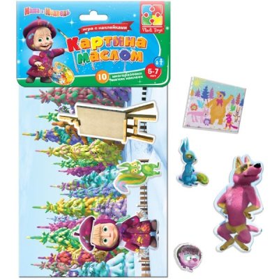 Игры с наклейками Маша и медведь 9768 галерея 5