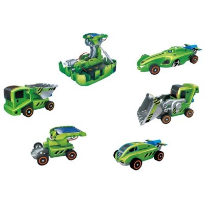 Конструктор Транспорт, 7 в 1, работает от солнечной батареи