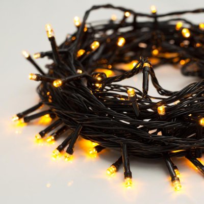 НИТЬ, 10 м, Н.Т. LED-100-220V, 8 режимов, ЖЕЛТЫЙ   