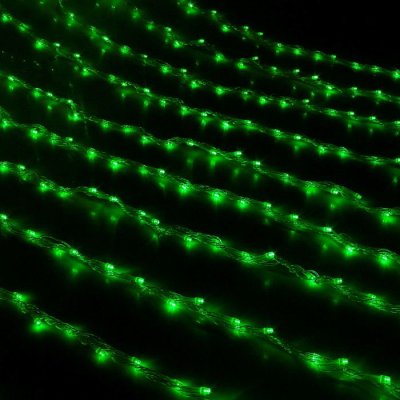 ВОДОПАД уличная, УМС, Ш:2 м, В:3 м, Н.С. LED-800-220V, контроллер 8 режимов, ЗЕЛЕНЫЙ 