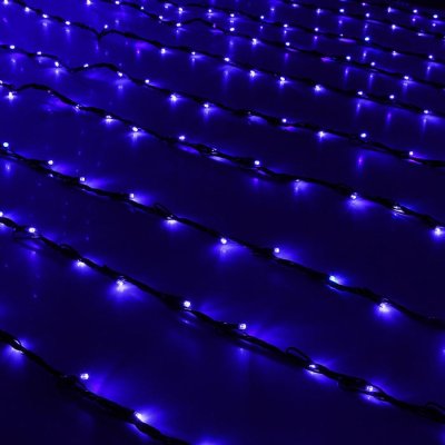 Гирлянда "Дождь" улич. Ш:2 м, В:9 м, Н.Т. LED-2000-220V, контр. 8 р, СИНИЙ 