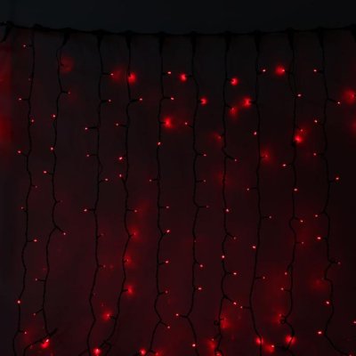 Гирлянда "Занавес" улич. УМС, Ш:2м, В:6м, Н.Т. 2W LED-1440/280-220V, БЕЗ контр. мерц КРАС 