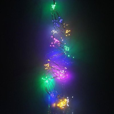 Гирлянда "Конский хвост (капля росы)" 15 нитей по 1,5 м., LED-225-12V, контроллер 8 режимов, МУЛЬТИ 