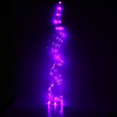 Гирлянда "Конский хвост (капля росы)" 30 нитей по 2,5 м., LED-750-12V, контроллер 8 режимов, ФИОЛЕТ 