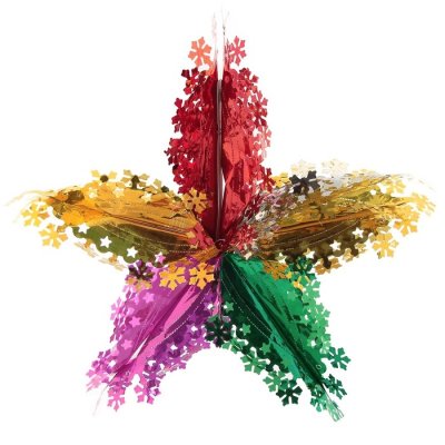 Шар фольгированный "Маленькие снежинки" 52*52 см набор на 5шт