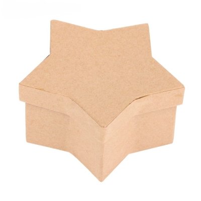 Основа для творчества и декорирования из папье-маше "Шкатулка - звезда" - 2шт