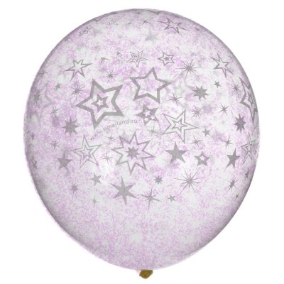 Шар воздушный прозрачный с блёстками "Твой праздник", 12", набор 5 шт.