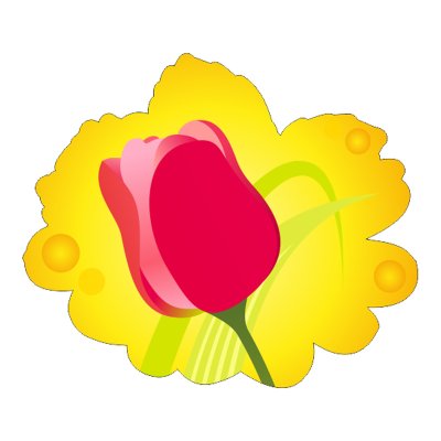 Цветок из набора декораций 8 Марта