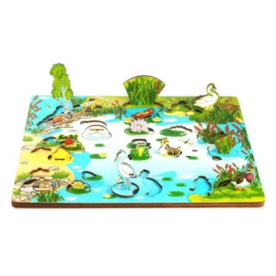 Рамка-вкладыш "Пруд"  40 деталей