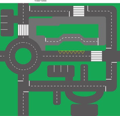 Поле для организации дорожного городка