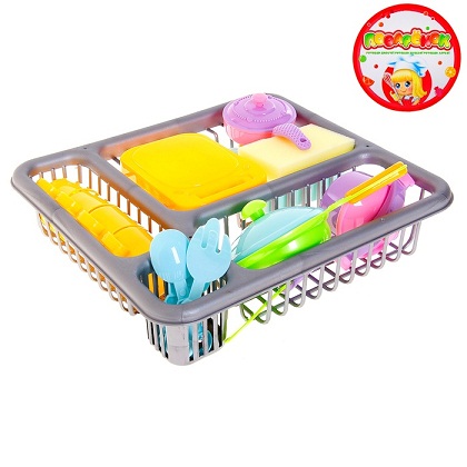 Набор посуды в сушилке "Поваренок" 699501