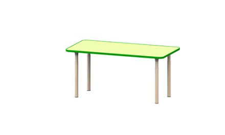 Стол прямоугольный на регулируемых ножках