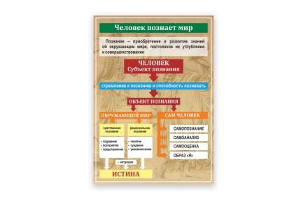 Стенд "Человек познает мир"