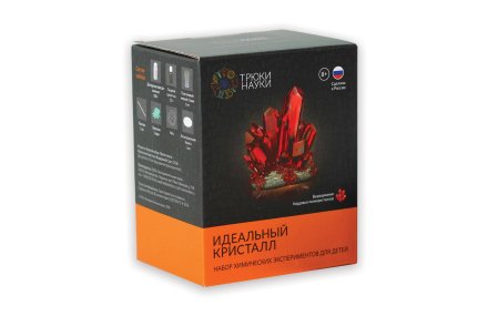  Набор химических  эскпериментов для детей "Идеальный кристалл" (оранжевый) 