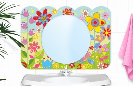 Зеркало "Цветочки"