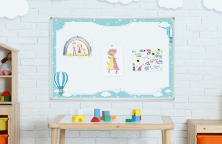 Наклейка для доски 70x50 cм “Весёлые Шары“