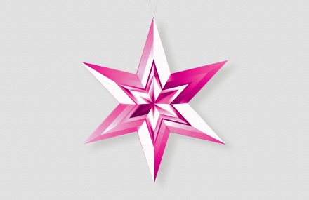 Звезда-в-звезде-розовый-металлик