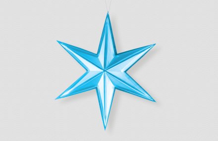 Звезда-остроконечная-синий-металлик