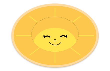 Декорация "Солнышко" 56х41 см