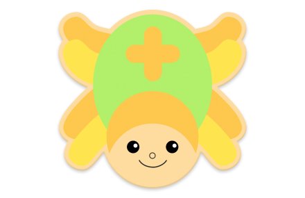 Декорация "Паук Павлинка" 60х57 см