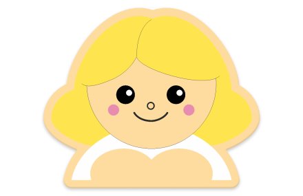 Декорация "Маленькая девочка" 40х33 см