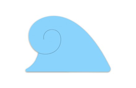 Декорация "Морская Волна" 58х38 см