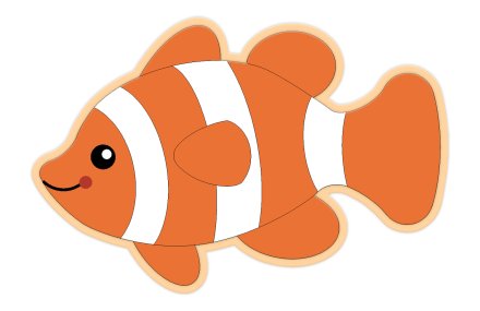 Декорация "Рыба Клоун" 46х30 см