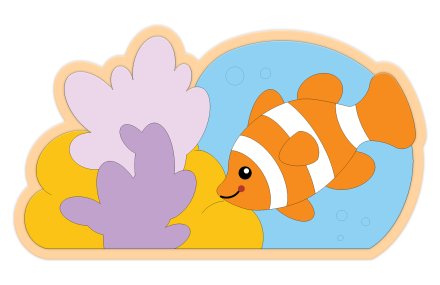 Декоративная арка "Коралл" 69х39 см