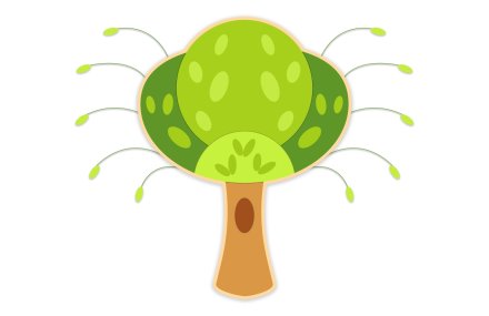 Декорация "Дерево" 129х170 см