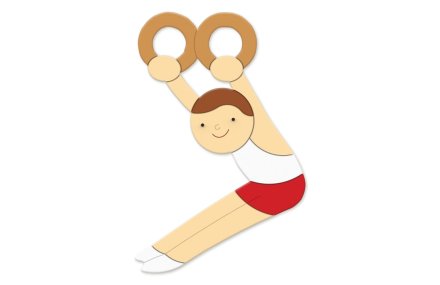 Декорация "Гимнаст" 77х117 см