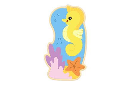 Декорация "Конек и звезды" 50х88 см