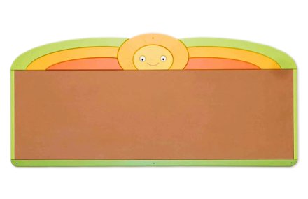 Пробковая доска "Солнце и радуга" 200х94 см