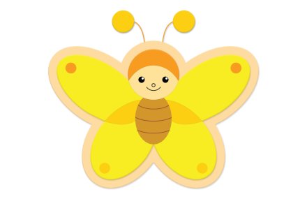 Декорация "Бабочка" малая 22х15 см