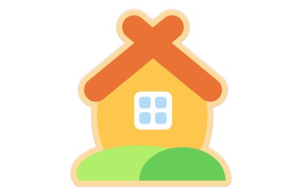 Декорация "Избушка" 77х85 см