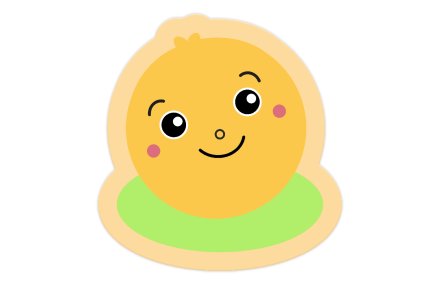 Декорация "Колобок" 30х32 см