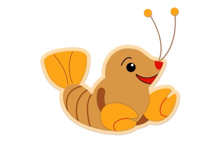 Декорация из пластика "Рак" 59х38 см