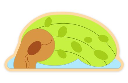 Декорация из пластика "Ива" 78х38 см